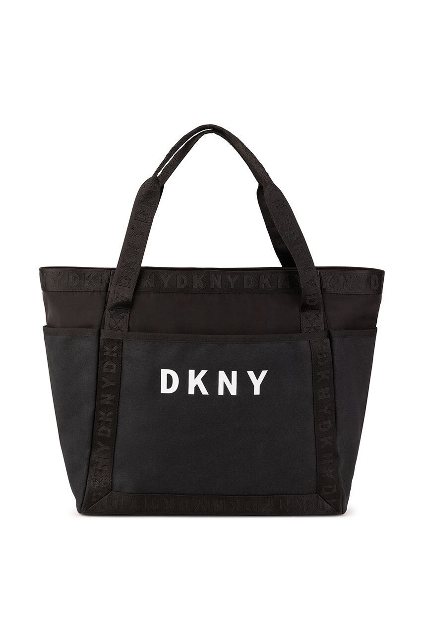 DKNY poseta fete culoarea negru - Pled.ro