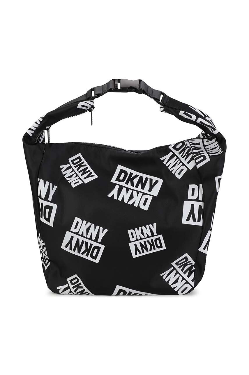 DKNY poseta fete culoarea negru - Pled.ro