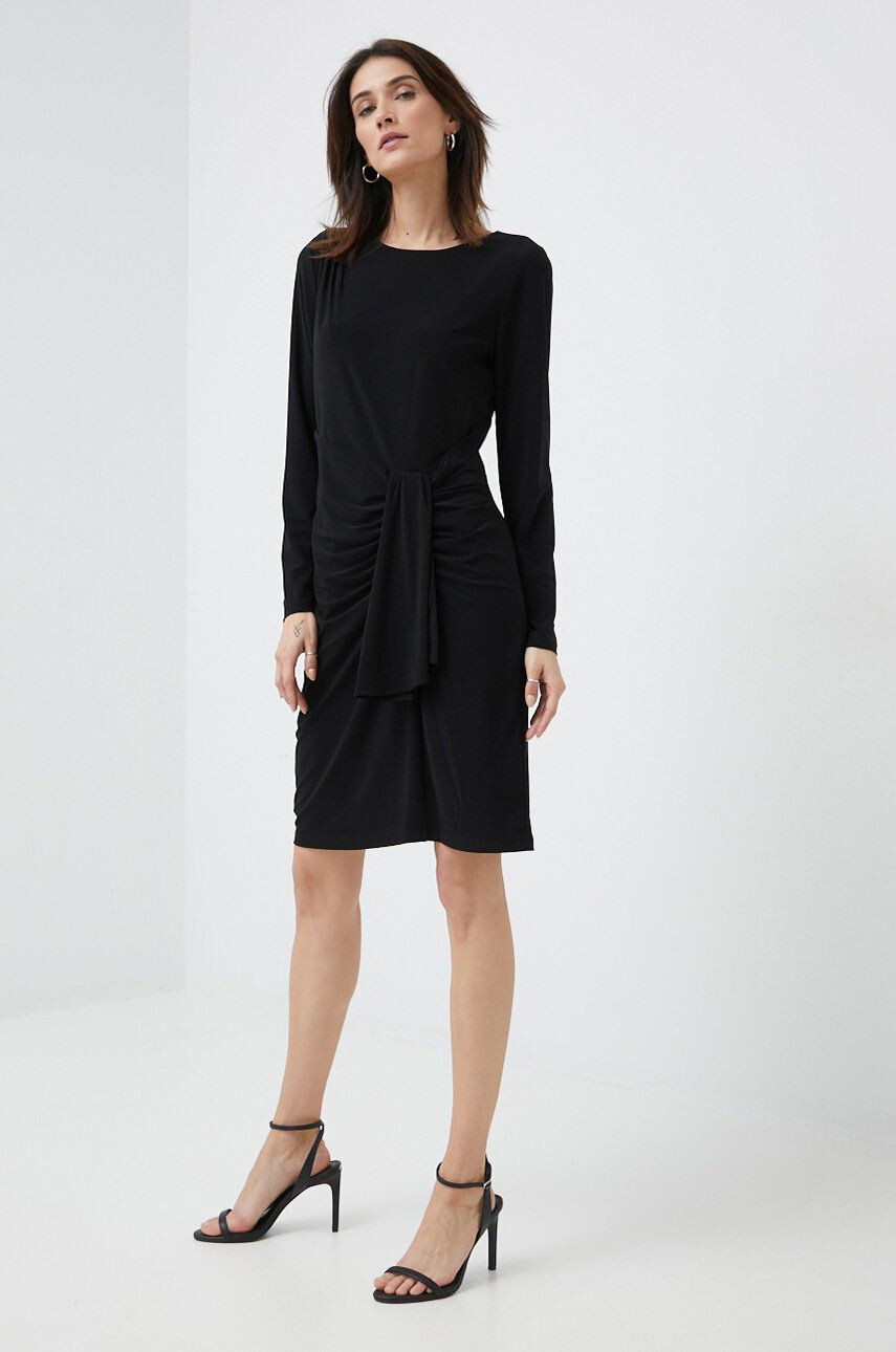 DKNY rochie culoarea negru mini mulata - Pled.ro