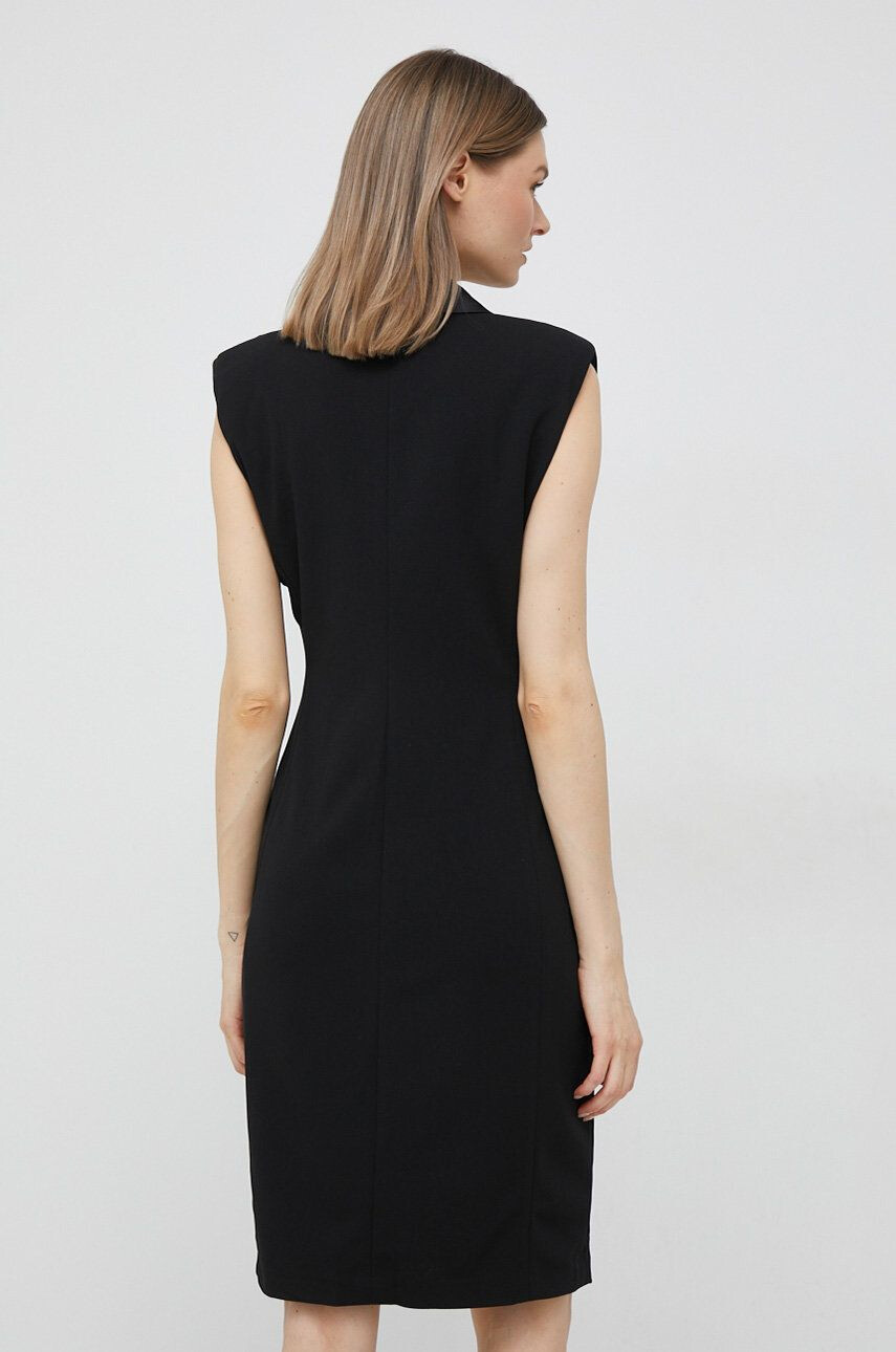 DKNY rochie culoarea negru mini drept - Pled.ro