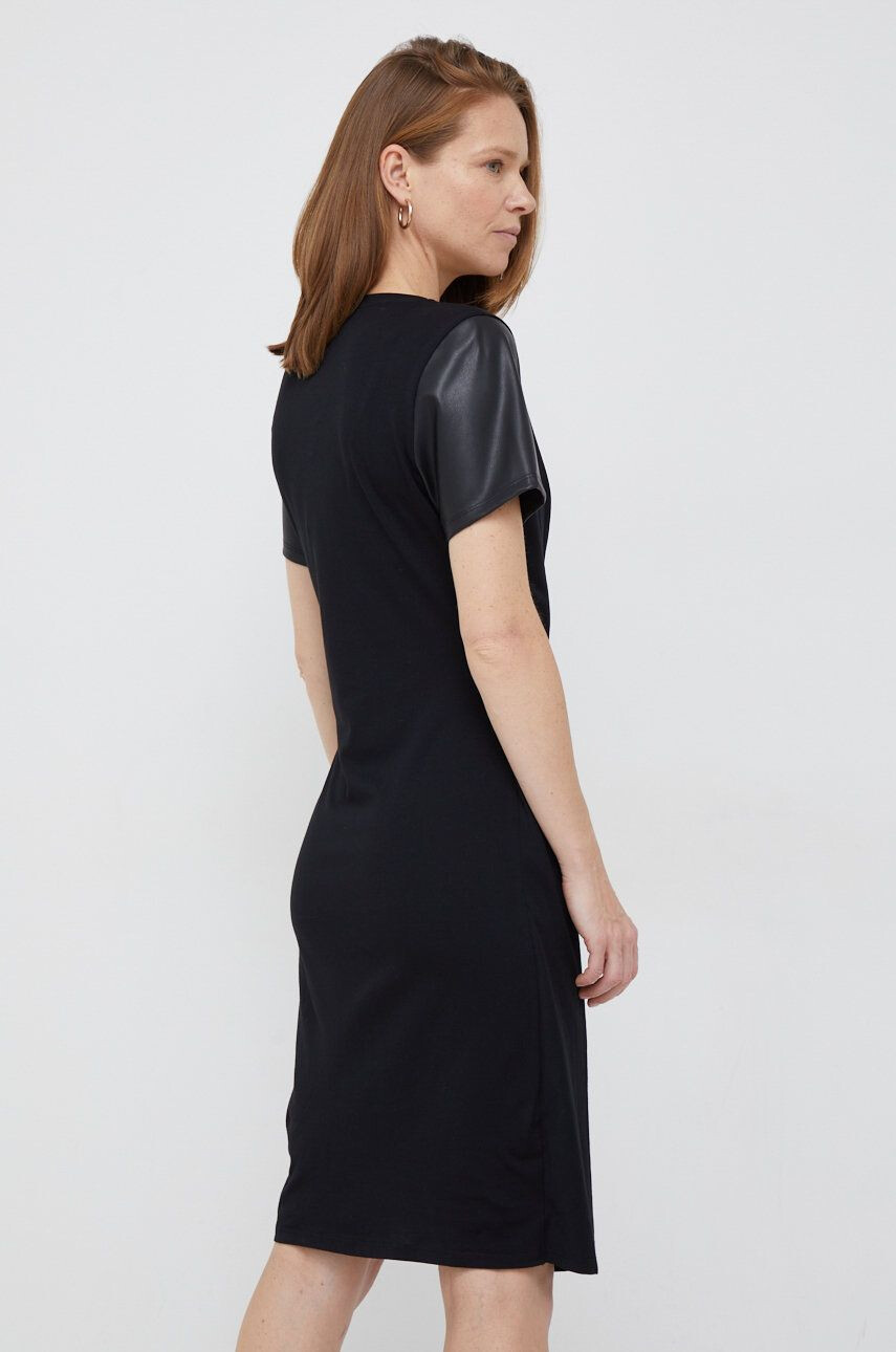 DKNY rochie culoarea negru mini drept - Pled.ro