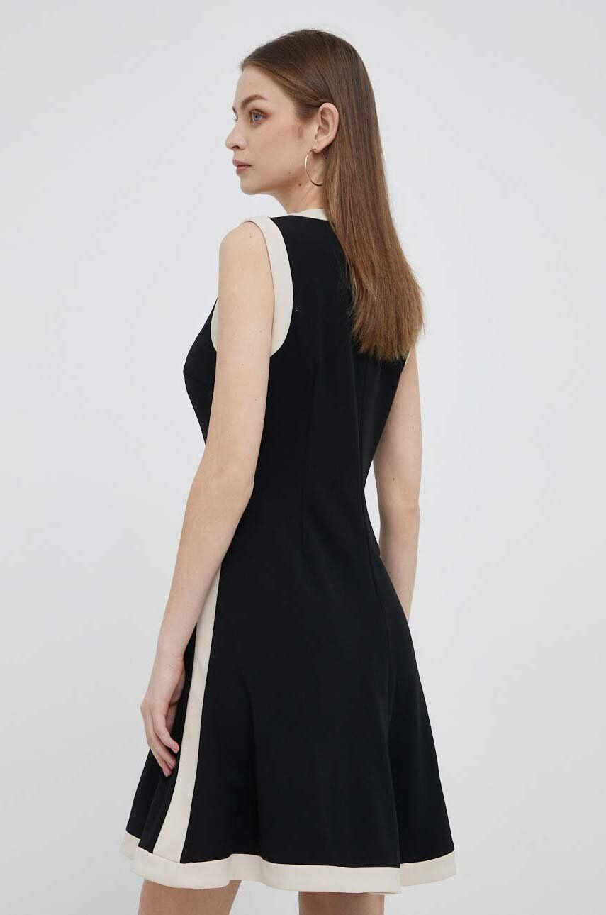 DKNY rochie culoarea negru mini evazati - Pled.ro