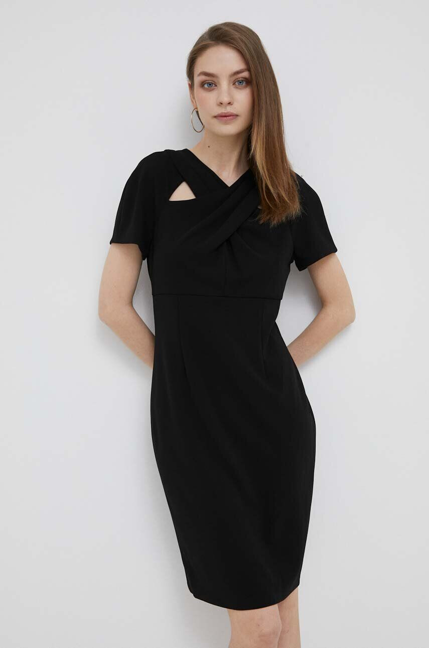 DKNY rochie culoarea negru mini mulata - Pled.ro