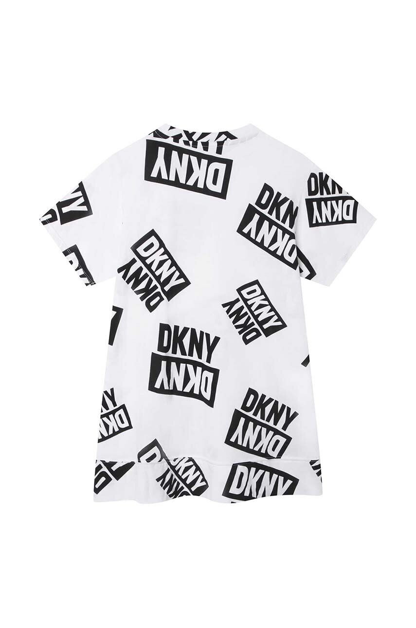 DKNY rochie din bumbac pentru copii - Pled.ro