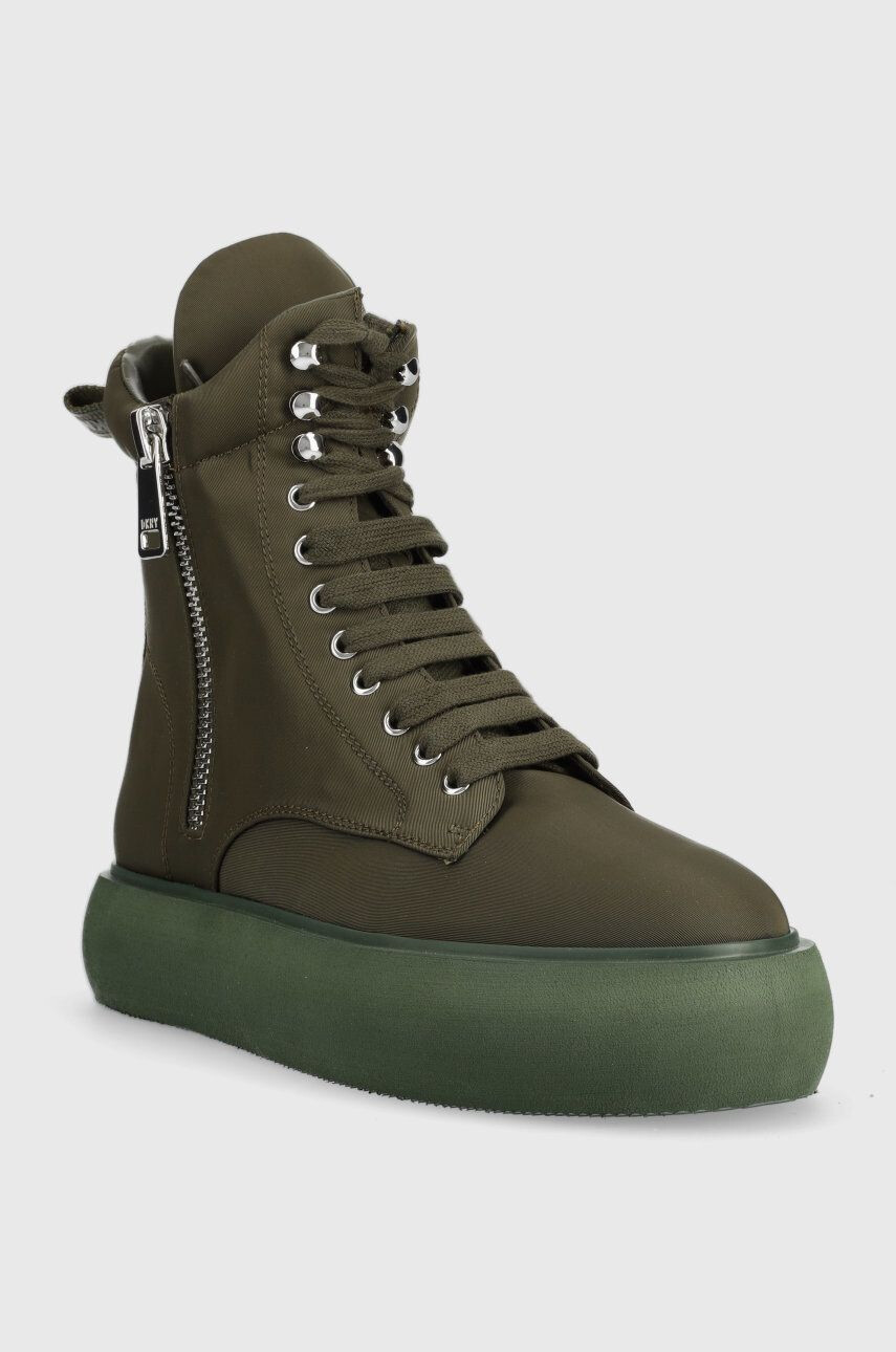 DKNY sneakers Aken femei culoarea verde - Pled.ro