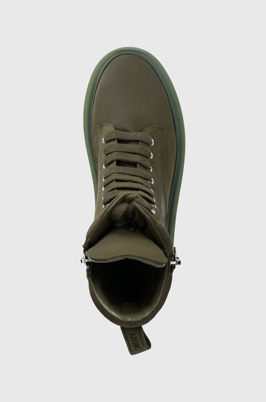 DKNY sneakers Aken femei culoarea verde - Pled.ro