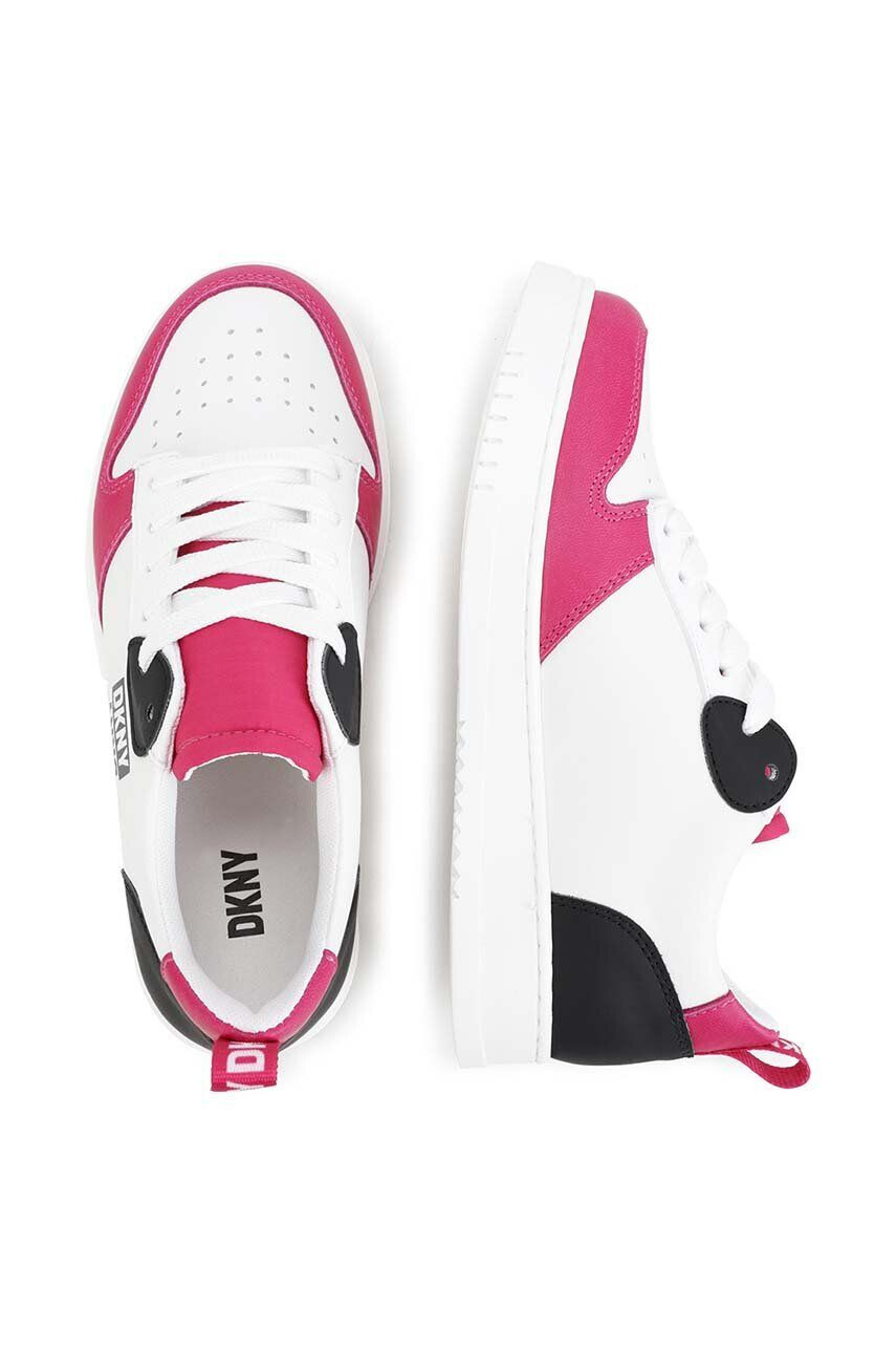 DKNY sneakers pentru copii culoarea roz - Pled.ro