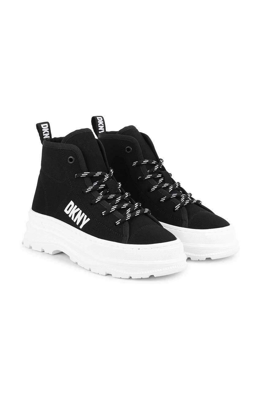 DKNY sneakers pentru copii culoarea negru - Pled.ro