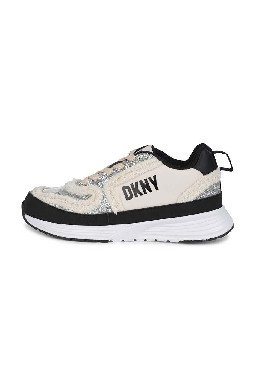 DKNY sneakers pentru copii culoarea gri - Pled.ro