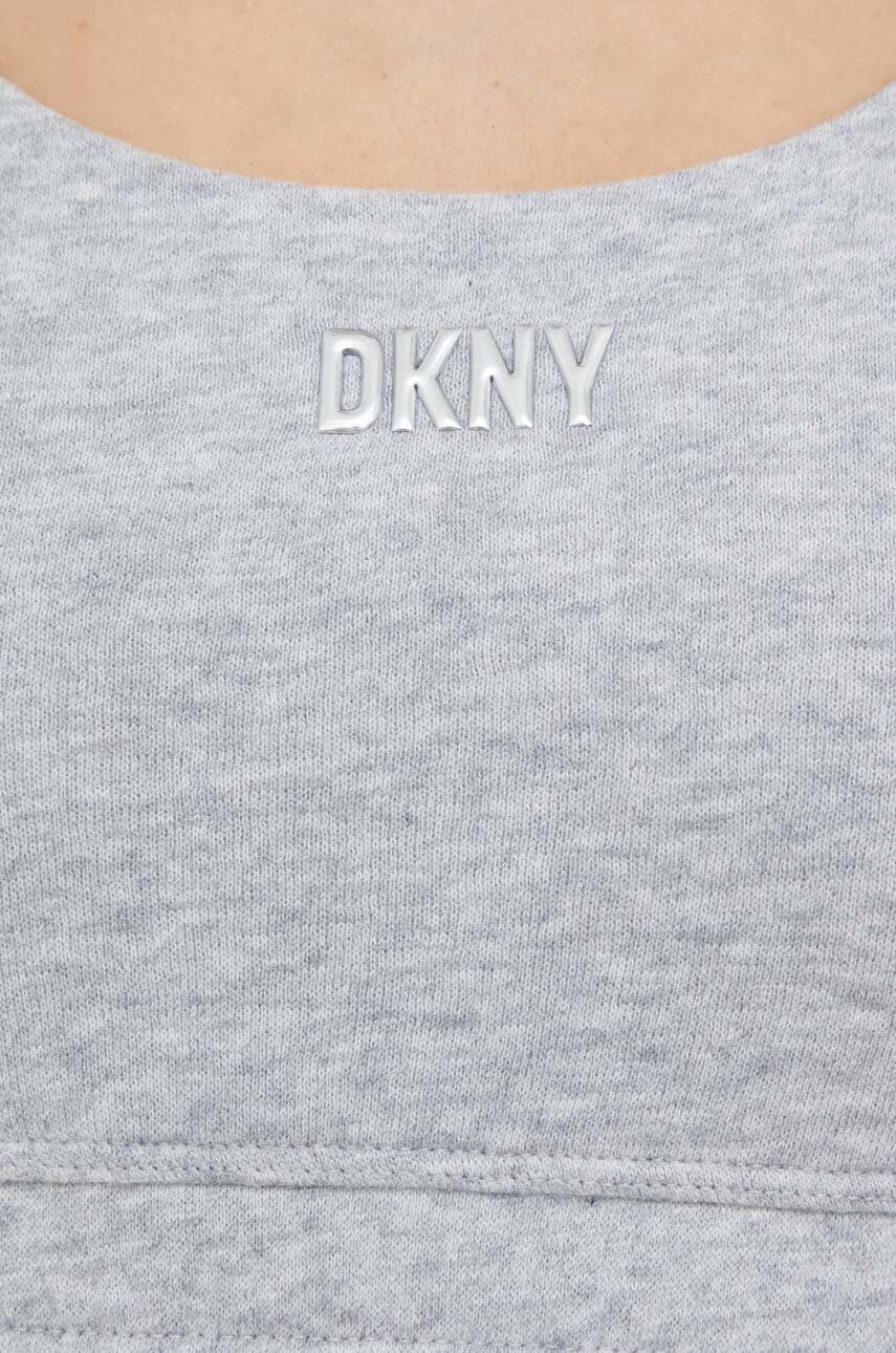 DKNY sutien culoarea gri neted - Pled.ro