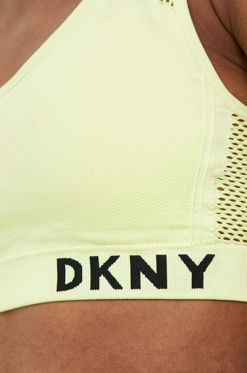 DKNY sutien culoarea verde neted - Pled.ro