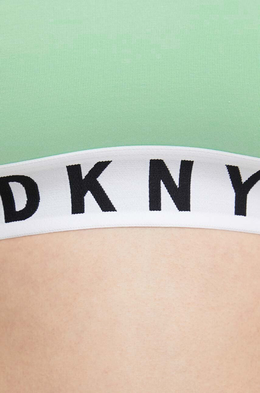 DKNY sutien culoarea verde neted - Pled.ro