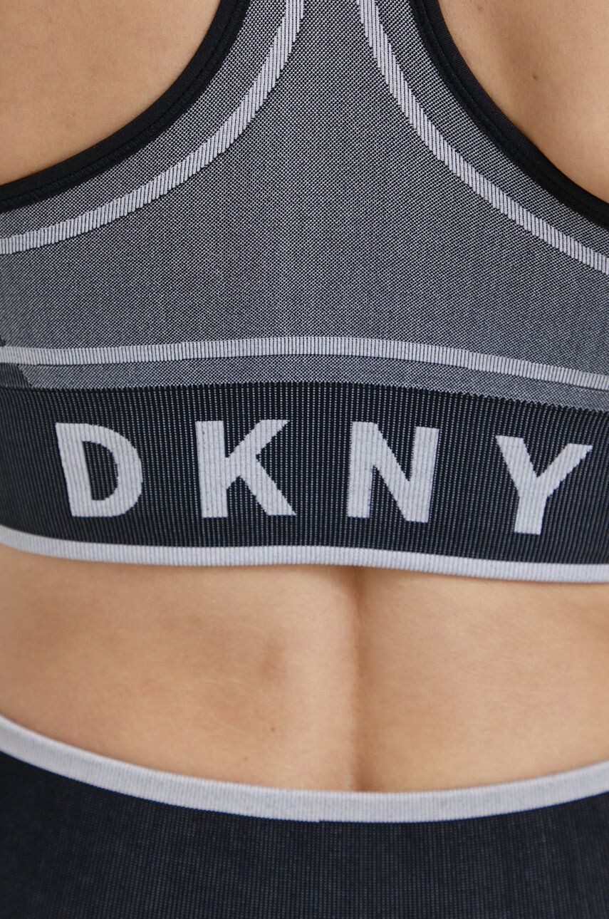 DKNY sutien sport culoarea gri modelator - Pled.ro