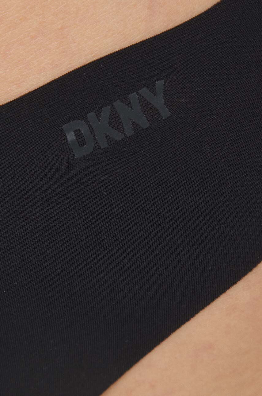 DKNY tanga 3-pack culoarea negru - Pled.ro