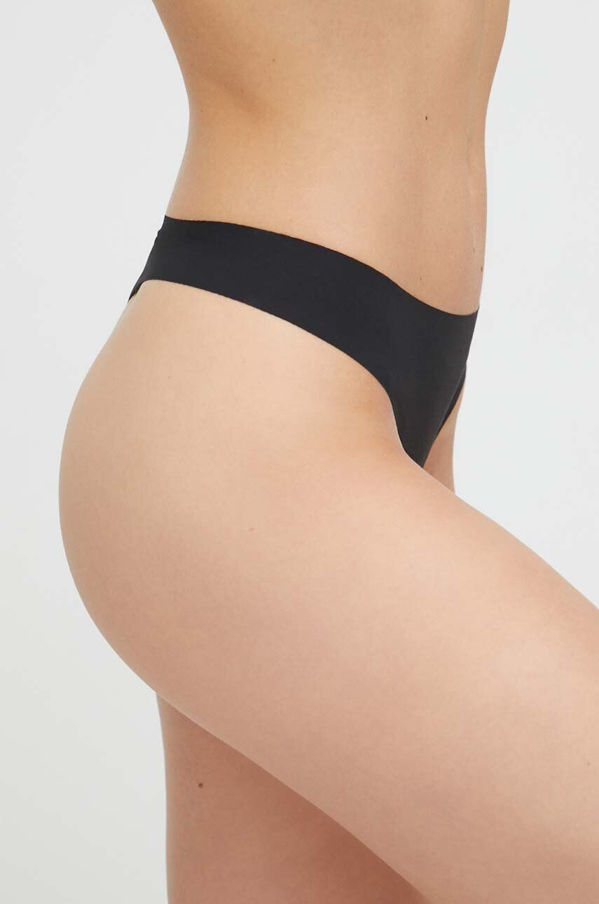 DKNY tanga 3-pack culoarea negru - Pled.ro