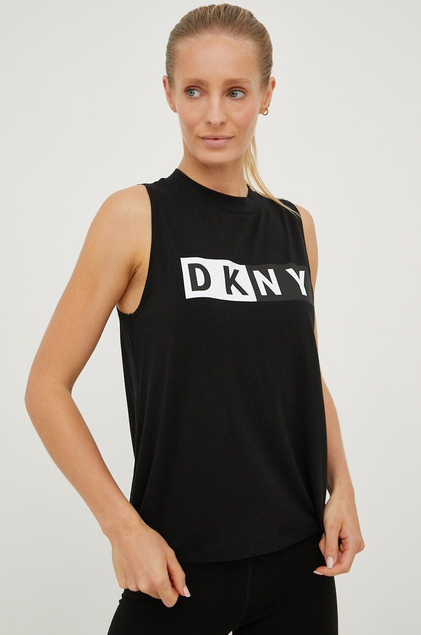 DKNY top femei culoarea negru - Pled.ro