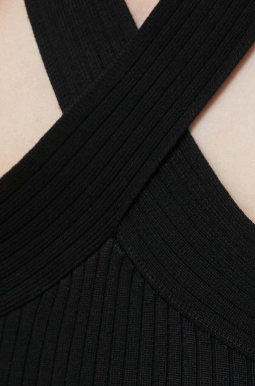 DKNY top culoarea negru - Pled.ro