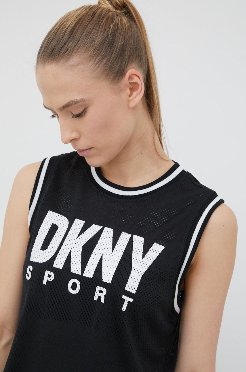 DKNY top femei culoarea negru - Pled.ro