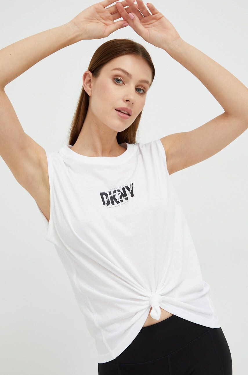 DKNY top din bumbac - Pled.ro