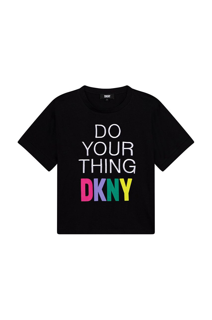 DKNY tricou de bumbac pentru copii - Pled.ro