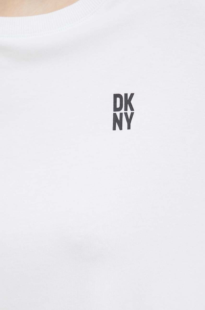 DKNY tricou de pijama culoarea gri - Pled.ro