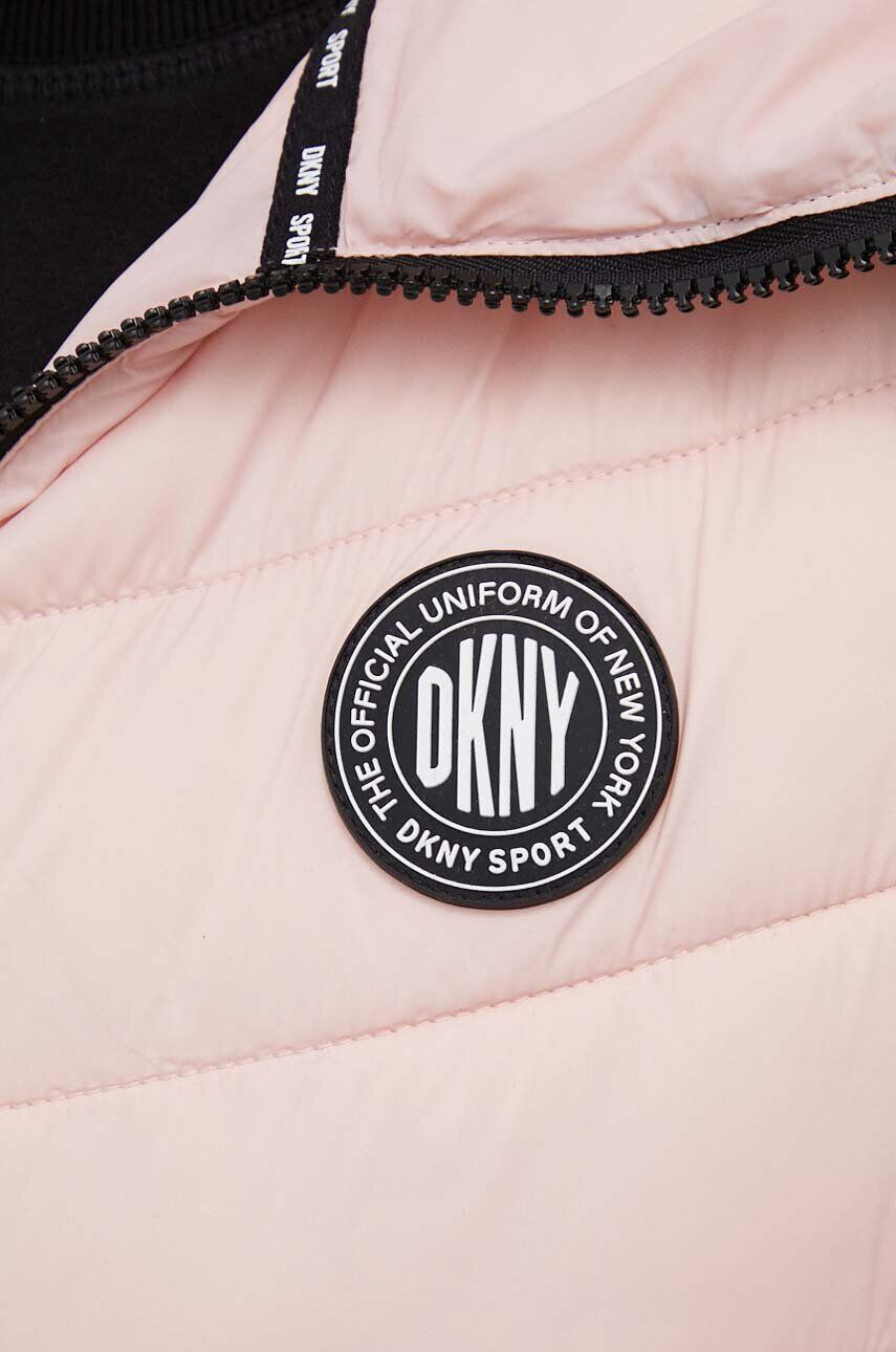 DKNY vesta femei culoarea roz de tranzitie - Pled.ro