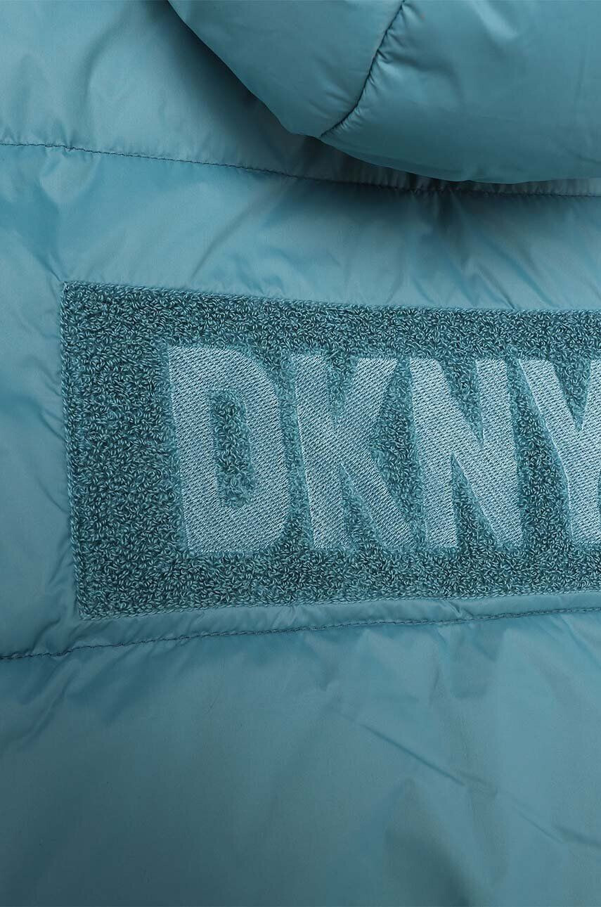 DKNY vesta cu doua fete pentru copii culoarea verde - Pled.ro