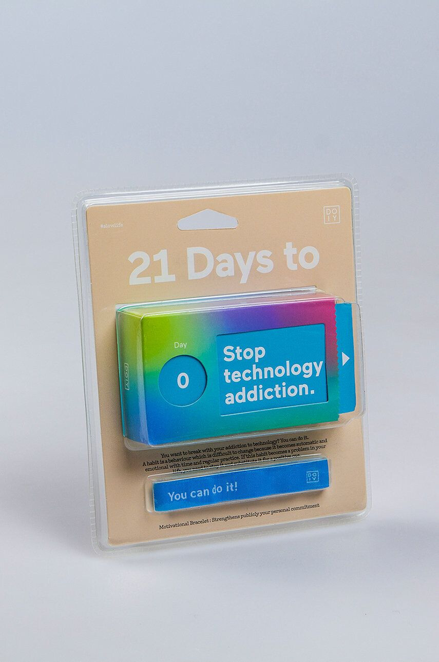 DOIY Carduri motivaționale 21 Days To Stop Tech Addiction - Pled.ro