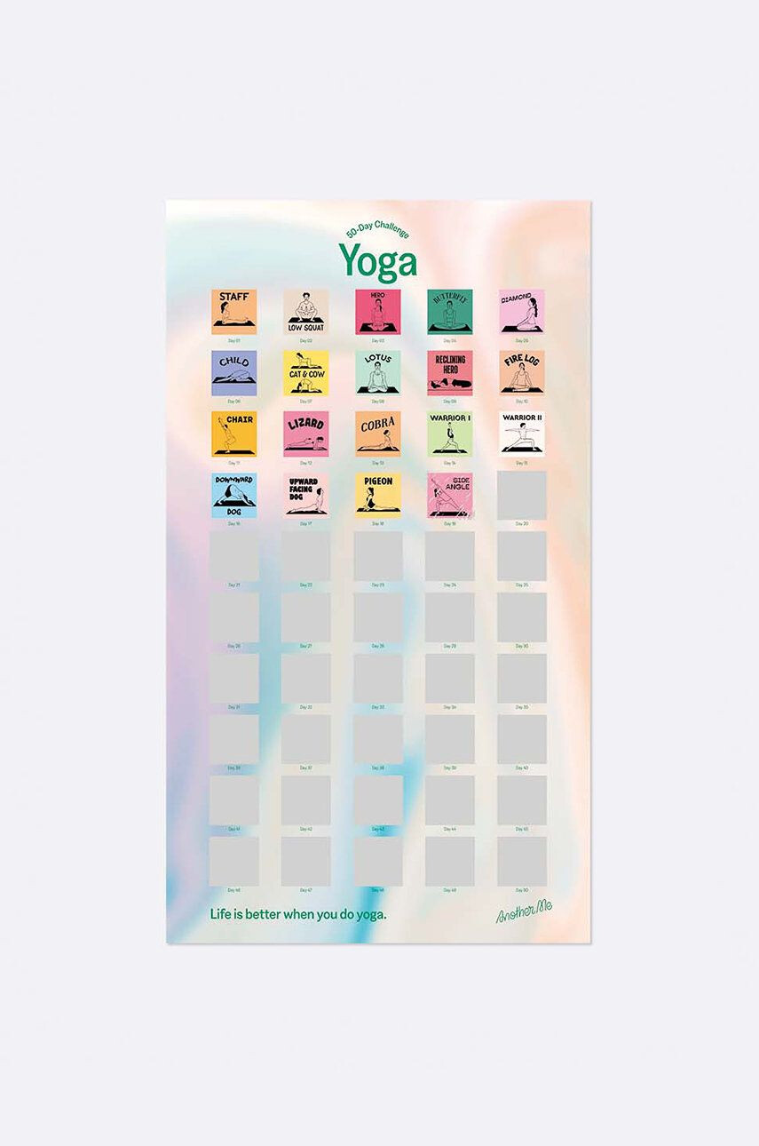 DOIY Poster razuibil 50 Day Yoga Challenge - Pled.ro