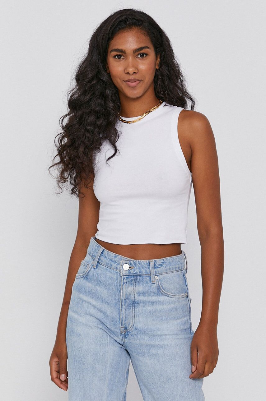 Dr. Denim Top femei culoarea alb - Pled.ro