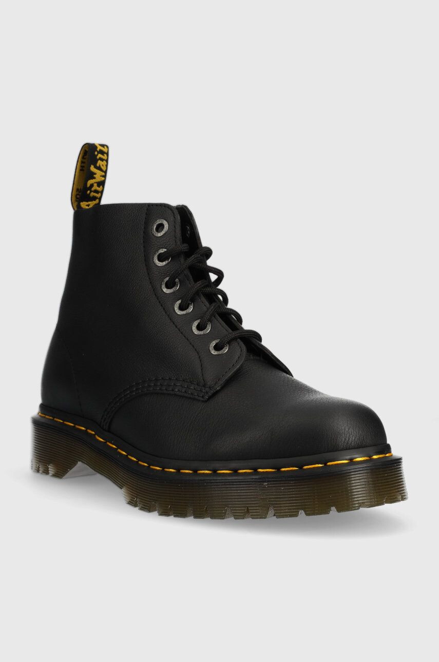 Dr. Martens bocanci de piele 101 Ub Bex femei culoarea negru cu platforma - Pled.ro