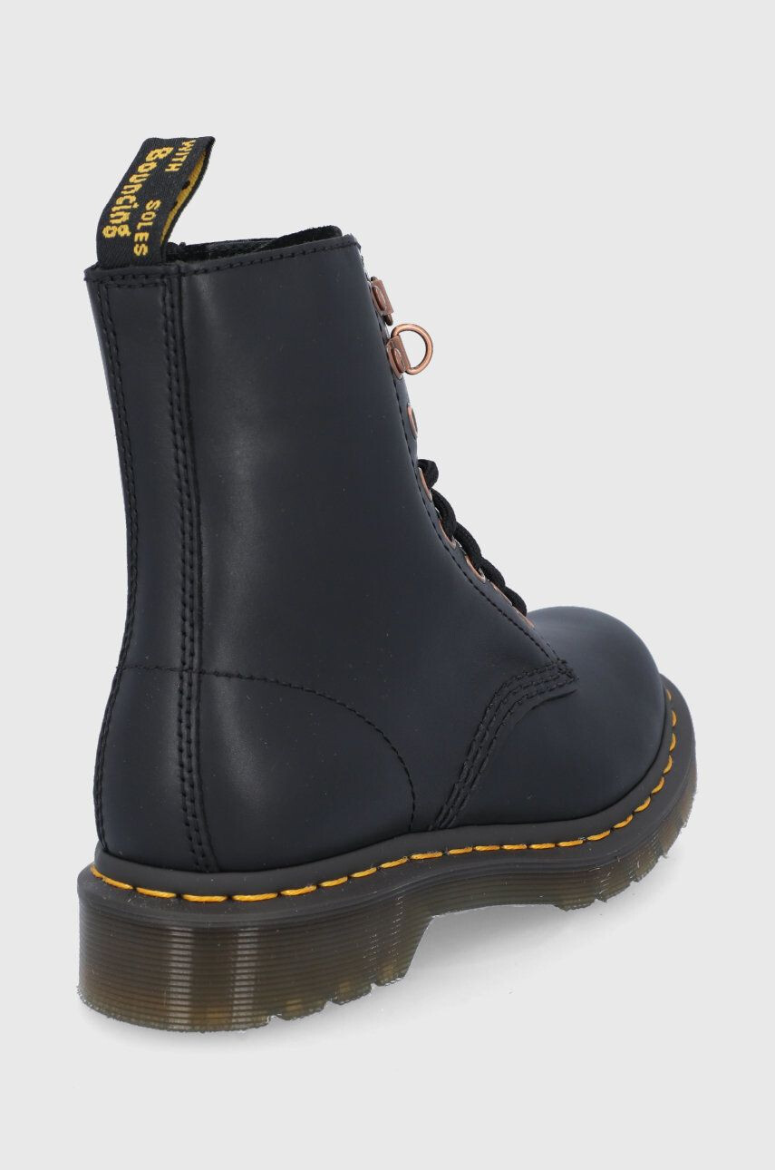 Dr. Martens Bocanci de piele femei culoarea negru cu toc plat 26874001-Black.Wana - Pled.ro