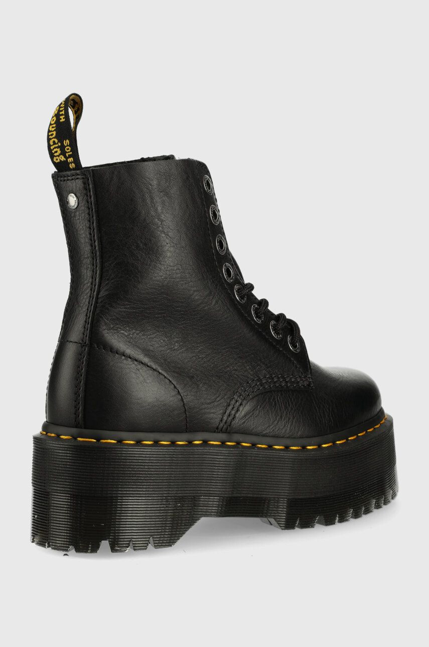 Dr. Martens bocanci de piele femei culoarea negru cu platforma DM26925001.1460.Pascal-Black.Pisa - Pled.ro