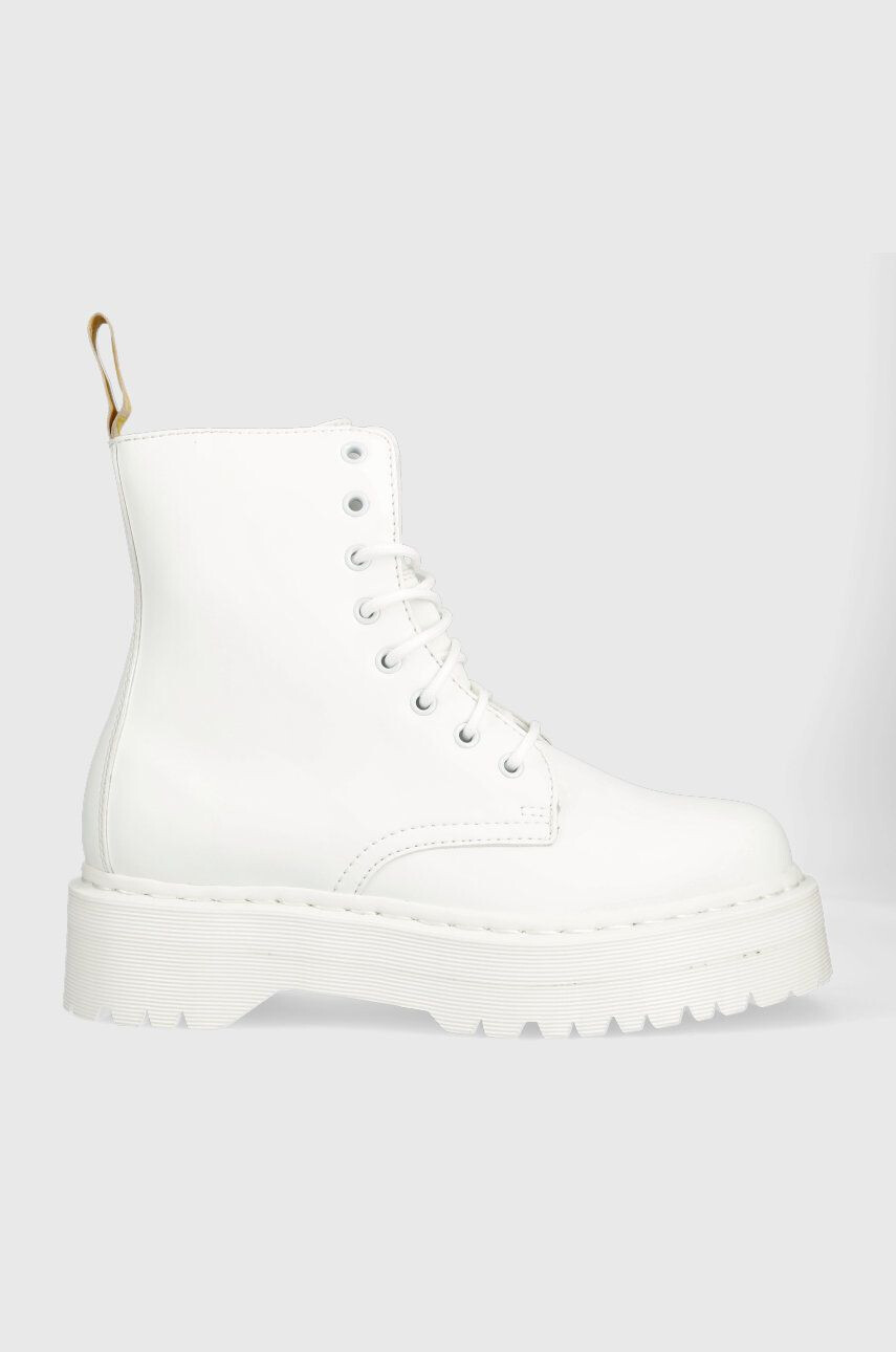 Dr. Martens bocanci V Jadon II Mono femei culoarea alb cu platforma DM27335113-White - Pled.ro