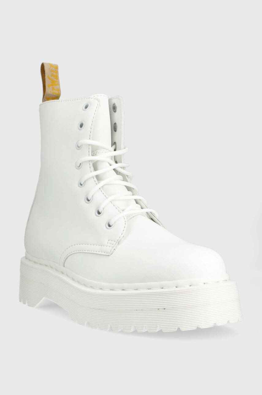 Dr. Martens bocanci V Jadon II Mono femei culoarea alb cu platforma DM27335113-White - Pled.ro