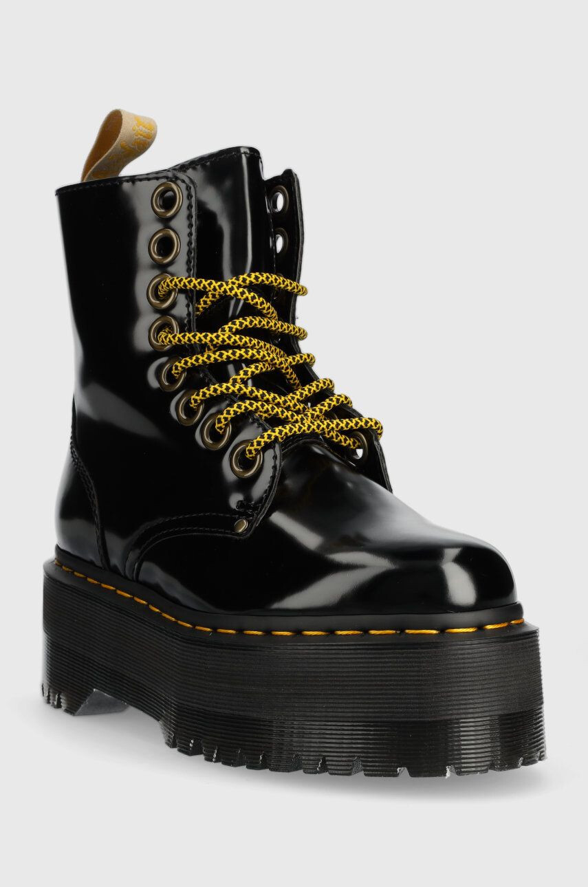 Dr. Martens bocanci Vegan Jadon Max femei culoarea negru cu platforma DM27292001-Black - Pled.ro