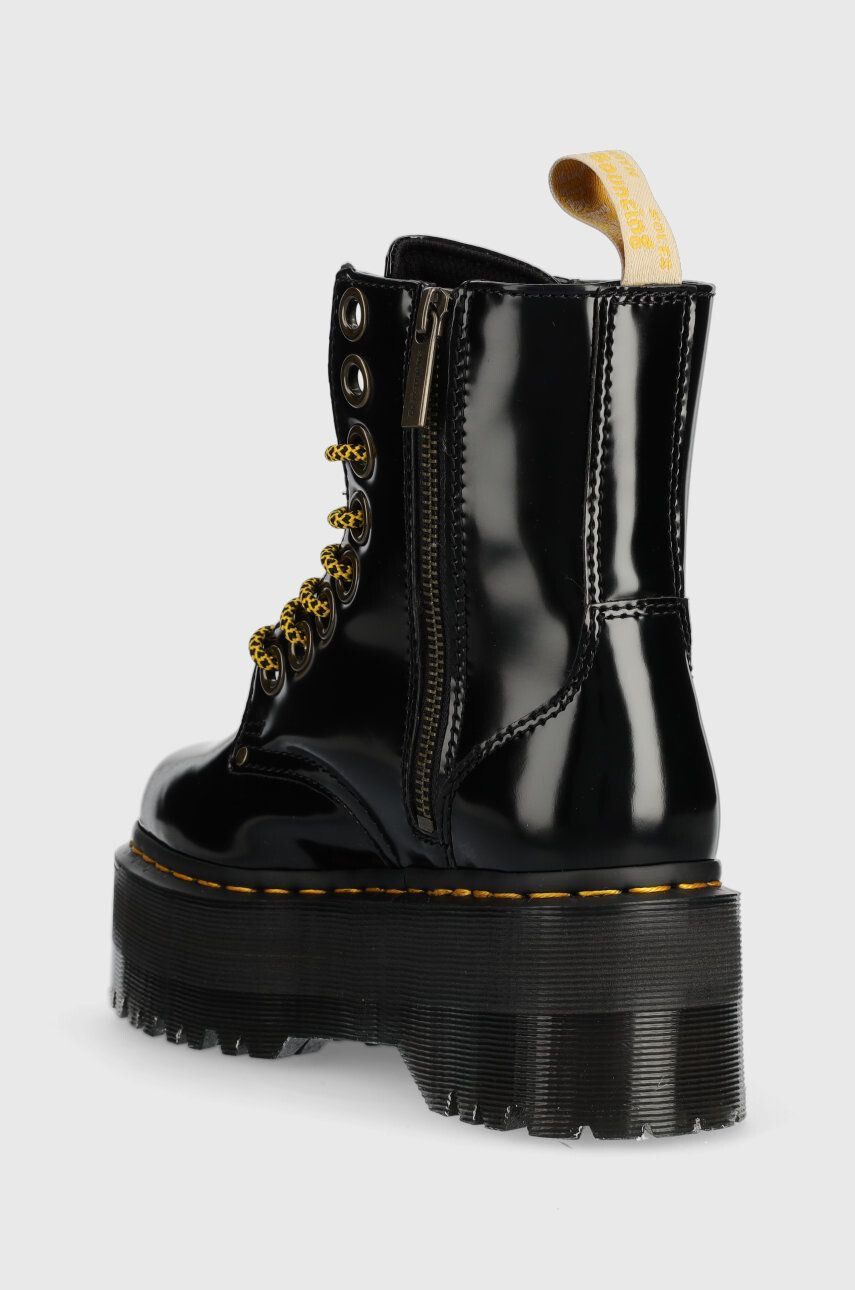 Dr. Martens bocanci Vegan Jadon Max femei culoarea negru cu platforma DM27292001-Black - Pled.ro