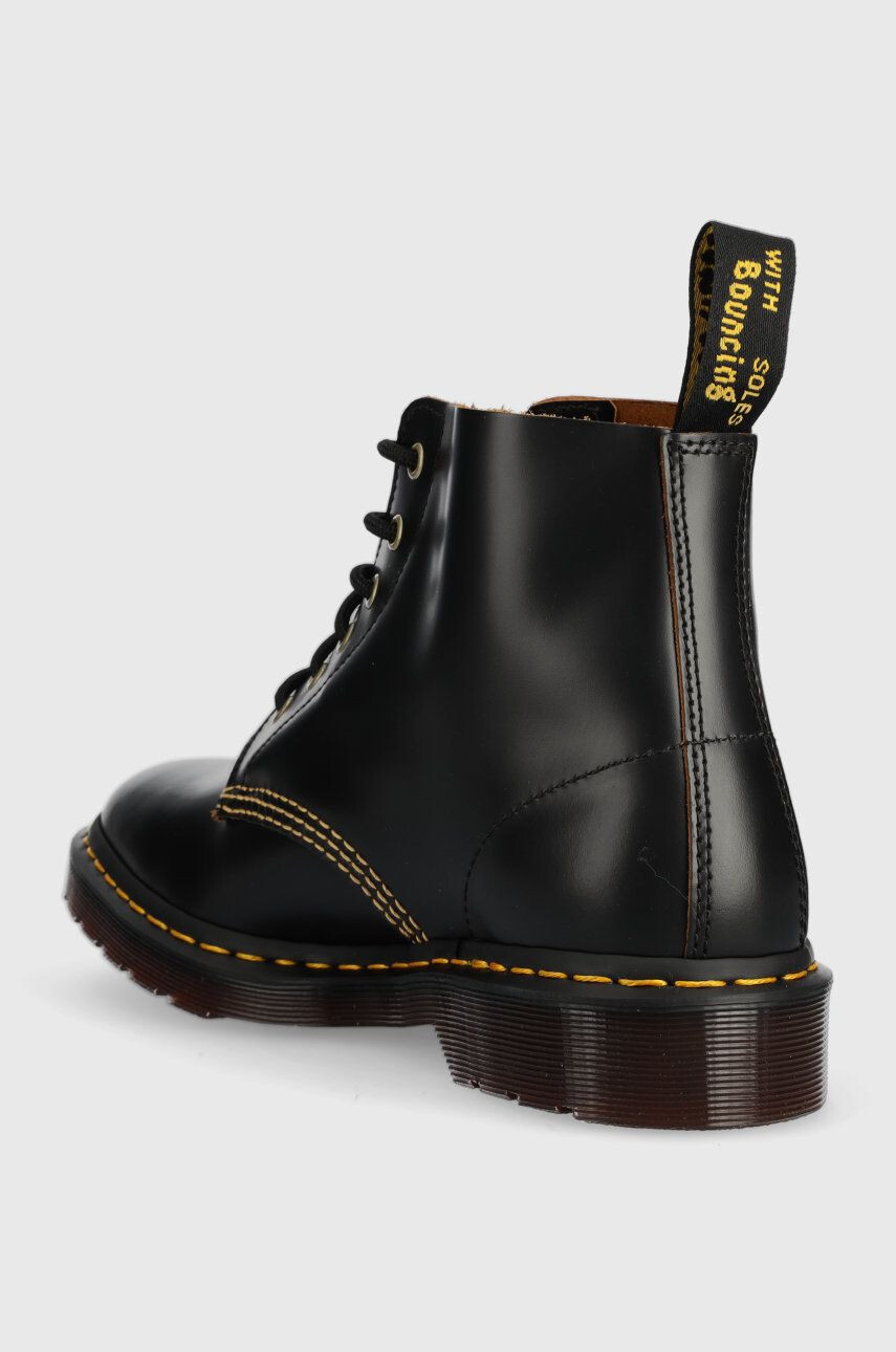 Dr. Martens cizme de piele 101 Arc femei culoarea negru cu toc plat - Pled.ro