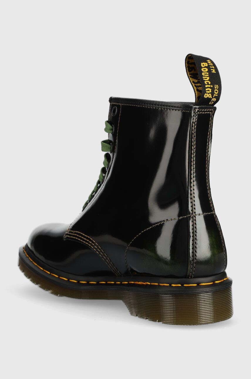 Dr. Martens cizme de piele 1460 The Clash femei culoarea negru cu toc plat DM28000342-black - Pled.ro