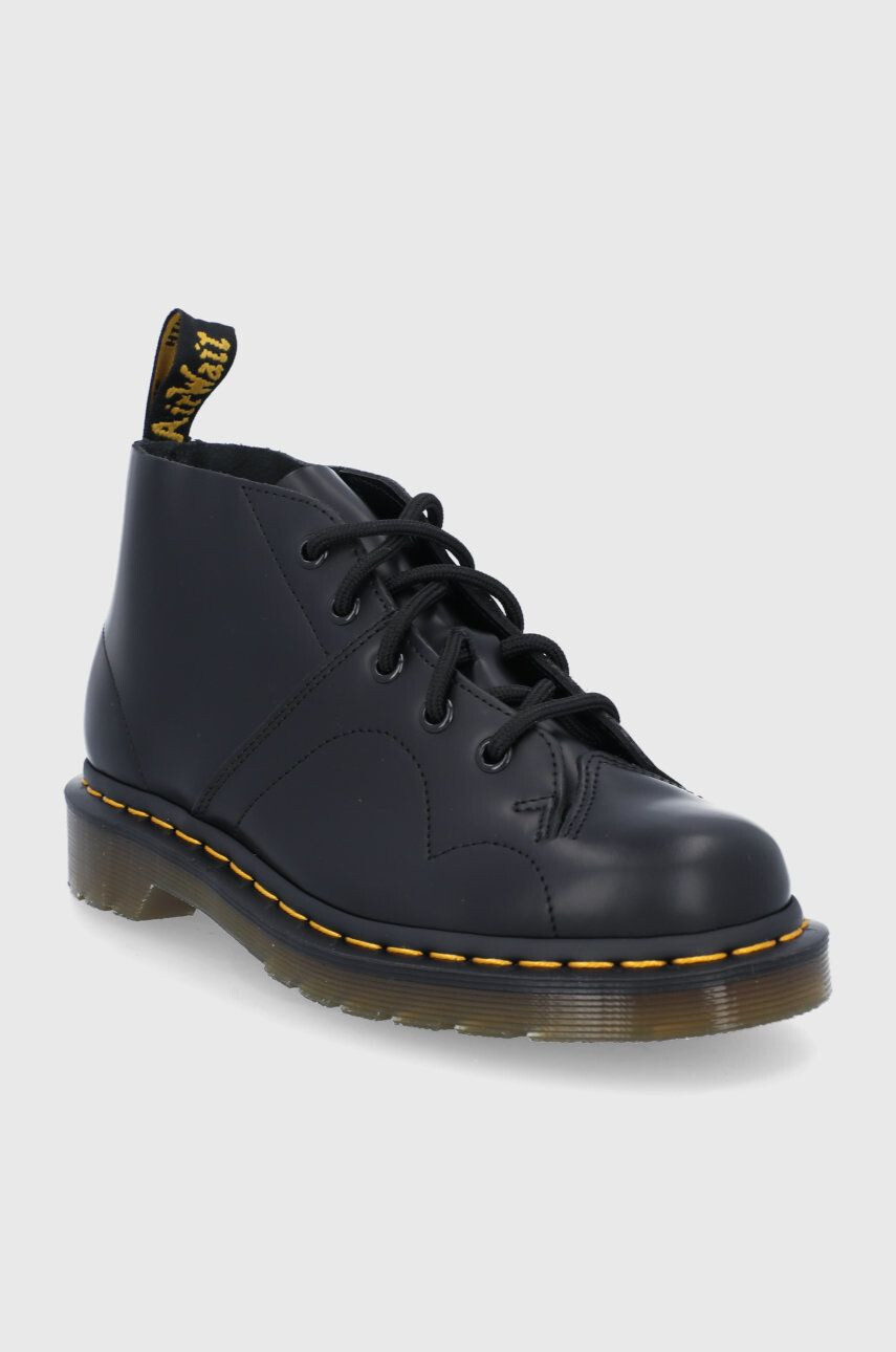 Dr. Martens Cizme de piele femei culoarea negru cu toc plat 26256001-Black.Smoo - Pled.ro