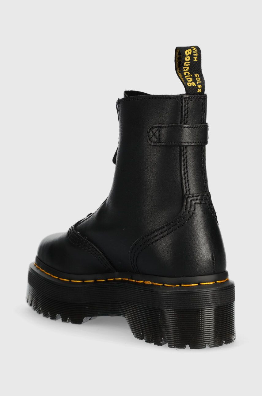 Dr. Martens cizme de piele Jetta femei culoarea negru cu platforma DM27656001-Black - Pled.ro