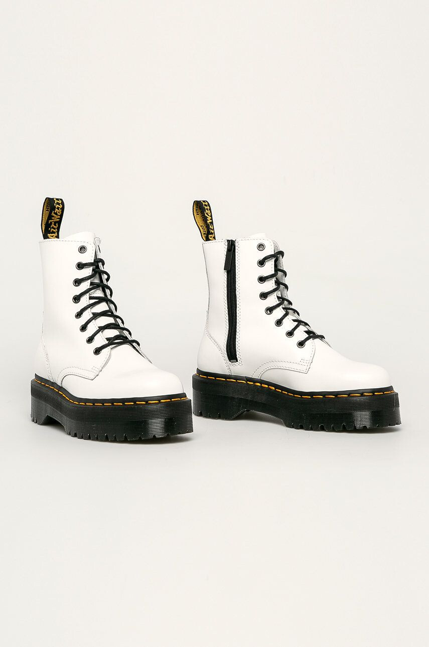 Dr. Martens Dr Martens - Bocanci de piele 15265100-White - Pled.ro