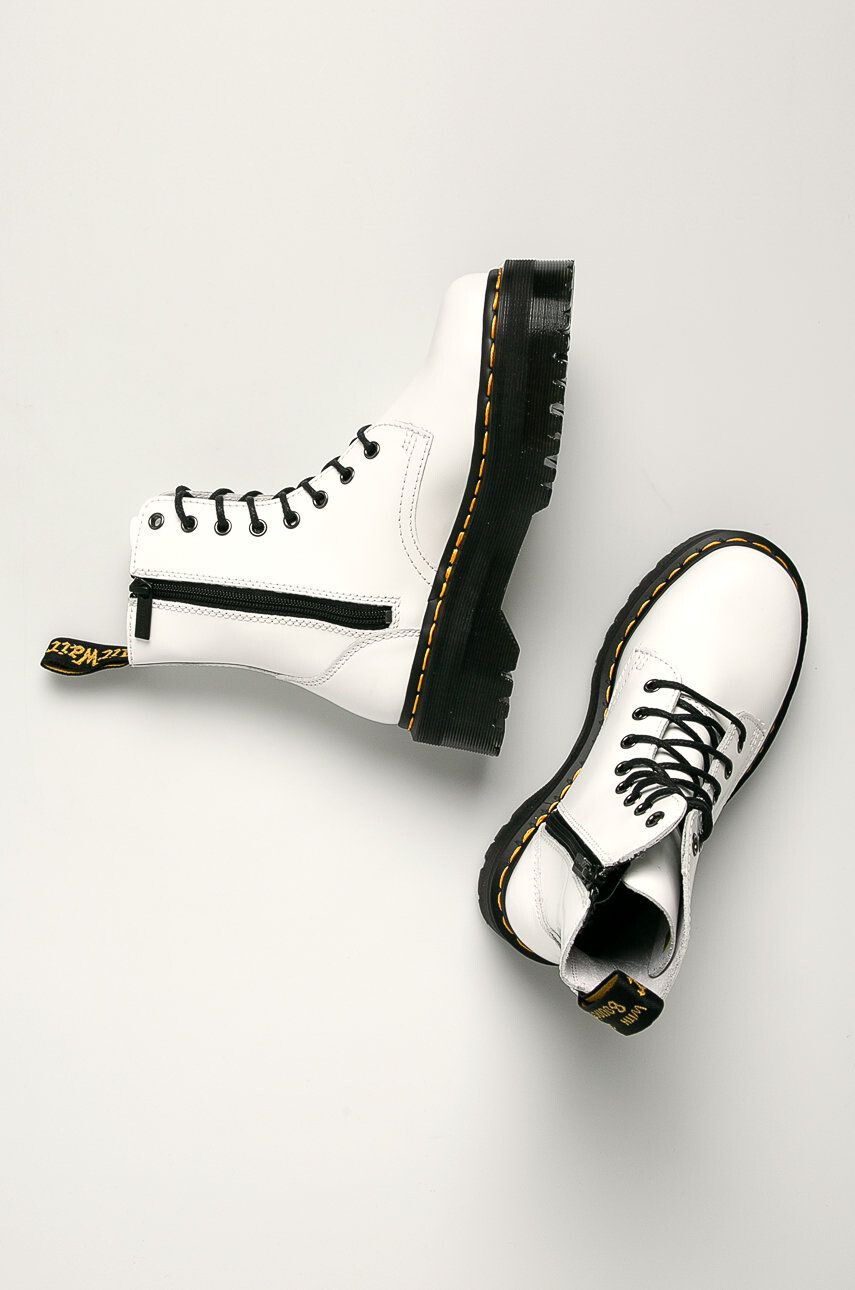 Dr. Martens Dr Martens - Bocanci de piele 15265100-White - Pled.ro