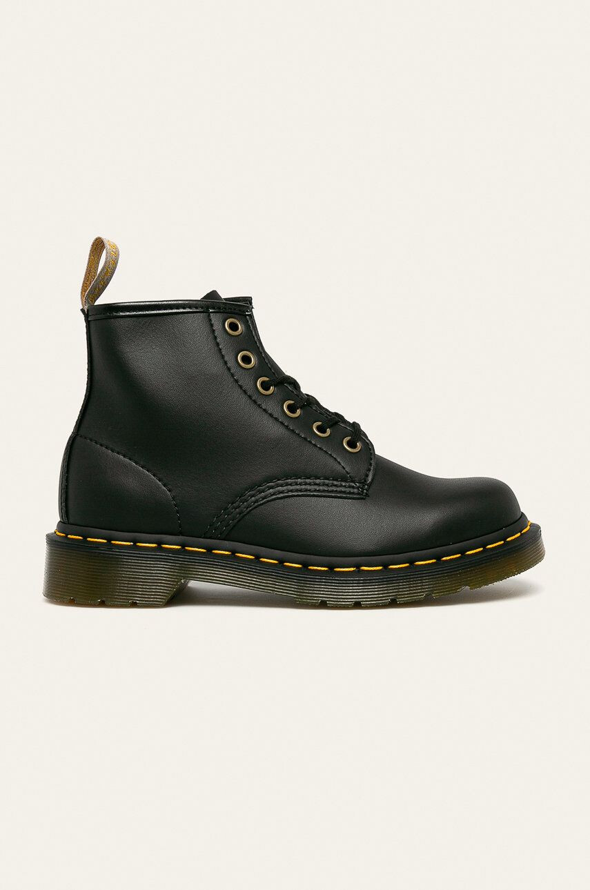 Dr. Martens botine Vegan 101 femei culoarea negru cu toc plat 23984001-Black - Pled.ro