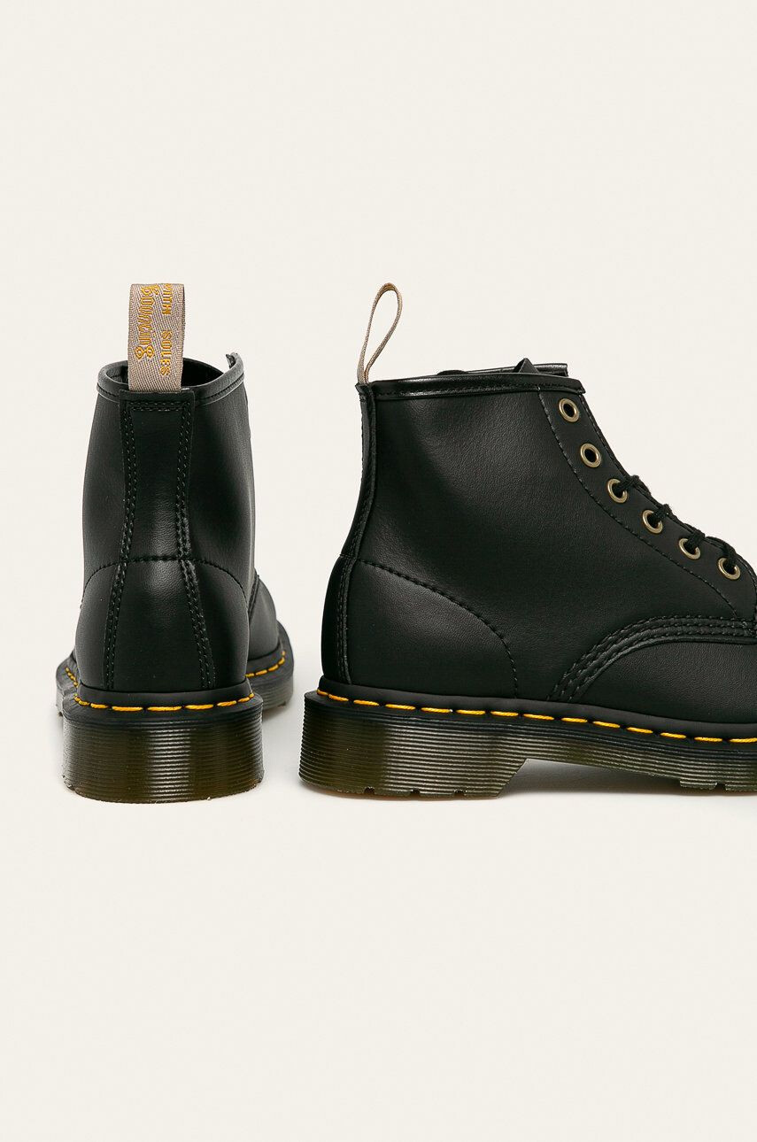 Dr. Martens botine Vegan 101 femei culoarea negru cu toc plat 23984001-Black - Pled.ro