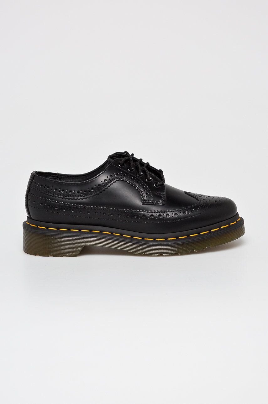 Dr. Martens pantof 3989 femei culoarea negru cu toc plat 22210001.3989-Black - Pled.ro