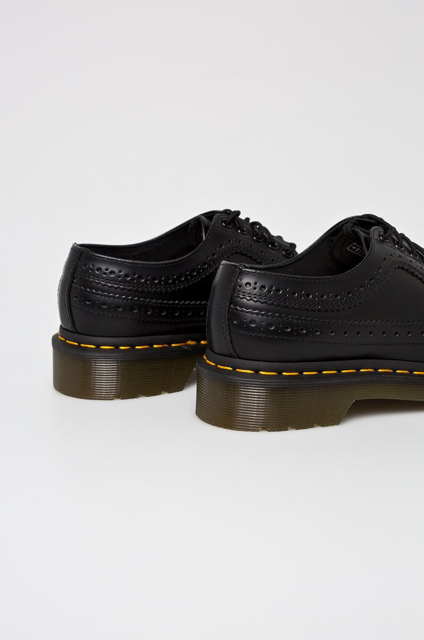 Dr. Martens pantof 3989 femei culoarea negru cu toc plat 22210001.3989-Black - Pled.ro