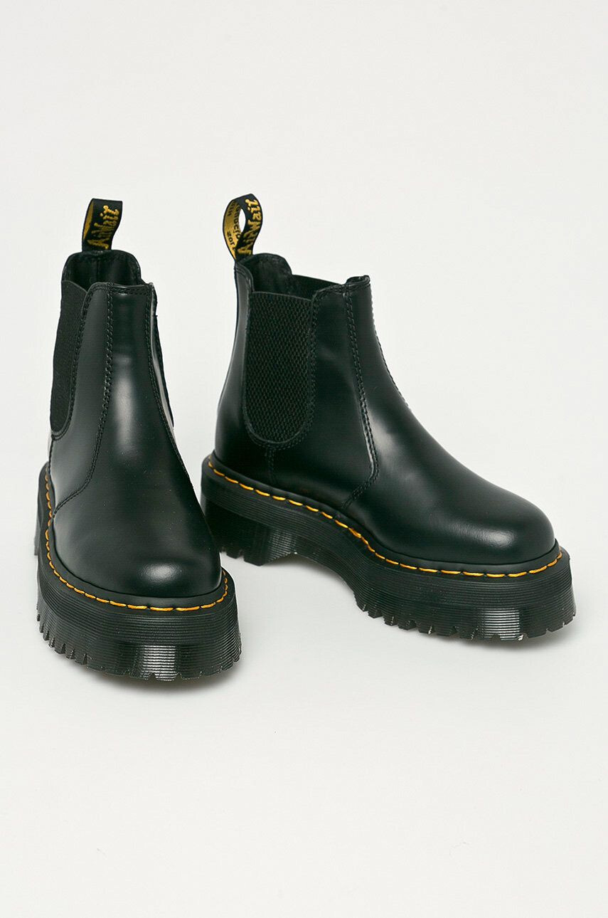 Dr. Martens Ghete Chelsea de piele 2976 Quad DM24687001.Quad-BLACK - Pled.ro