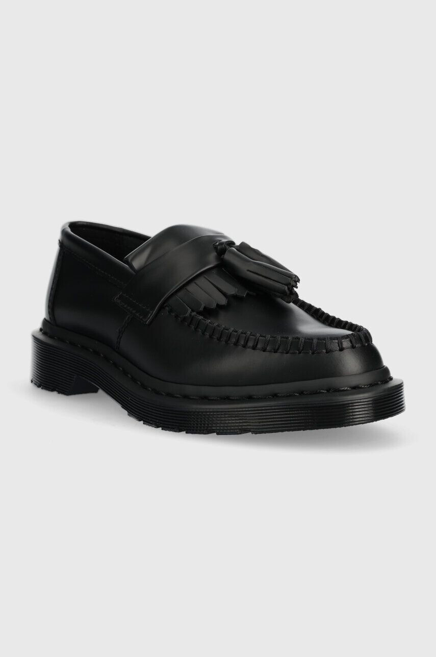 Dr. Martens mocasini de piele Adrian Mono femei culoarea negru cu toc plat DM30637001 - Pled.ro