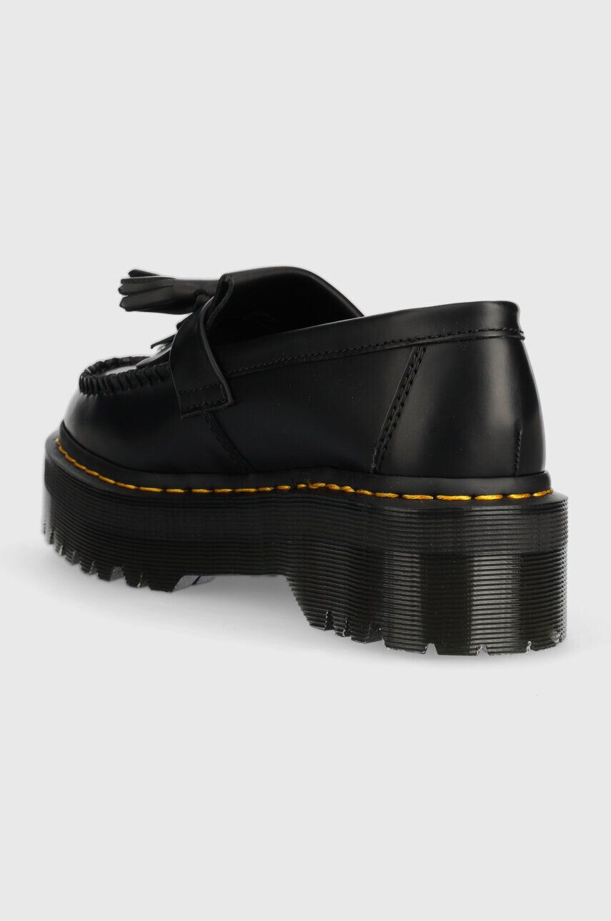 Dr. Martens mocasini de piele Adrian Quad femei culoarea negru cu platforma DM27989001 - Pled.ro